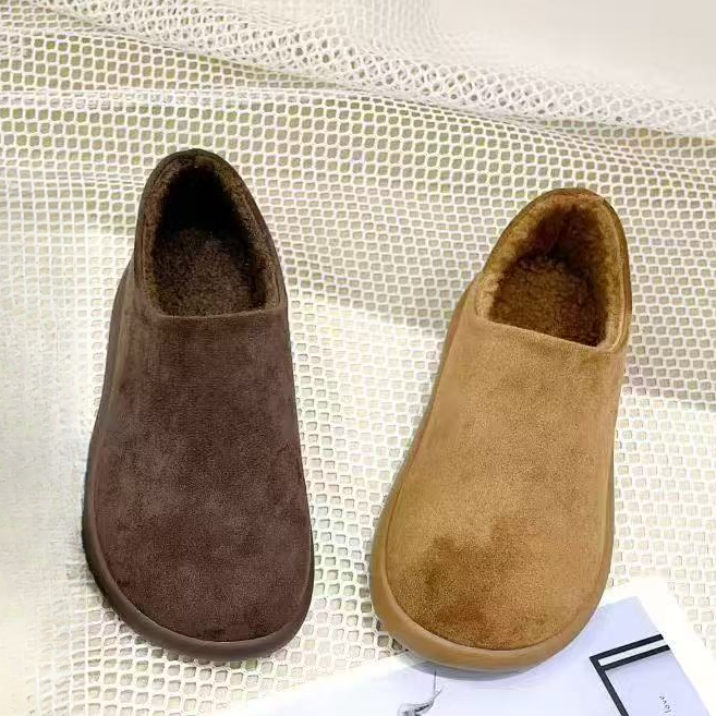 6806冬季保暖加绒一脚蹬百搭雪地靴