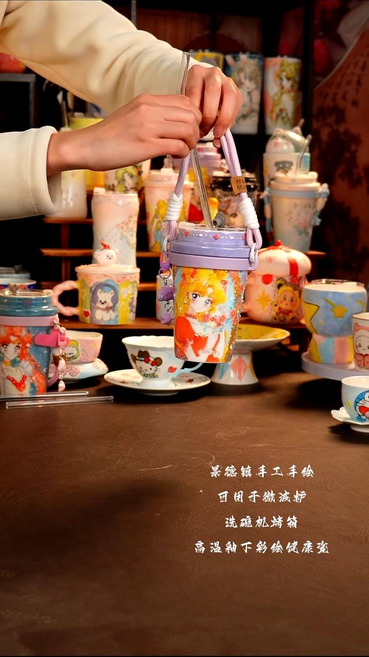 景德镇手工手绘杯杯