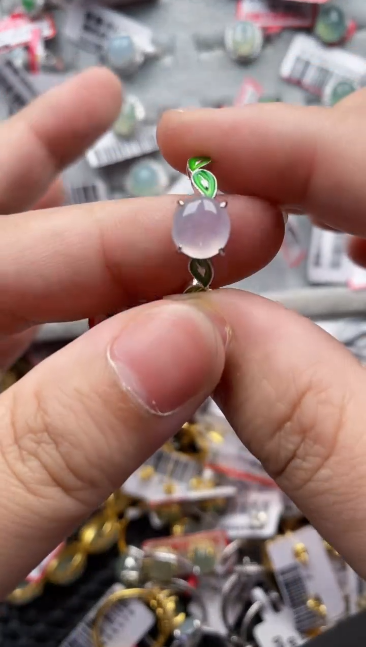 【闪购商品】翡翠戒指银S925镶嵌444444---6