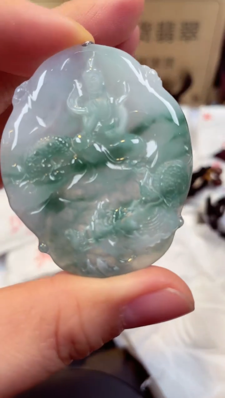 【闪购商品】翡翠颈饰未镶嵌天然缅甸翡翠A货