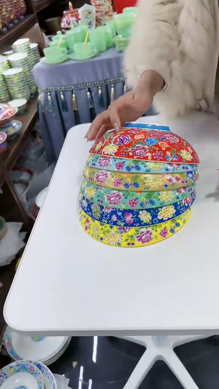 【闪购商品】瓷片8英寸元宝盘6个景德镇陶瓷