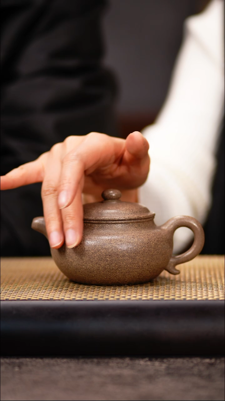 BST40桃花泥 仿古壶