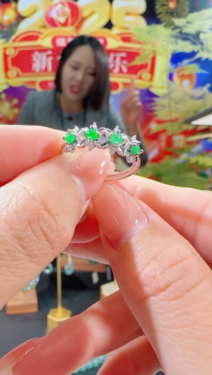 【闪购商品】翡翠戒指合金排戒多样性发一