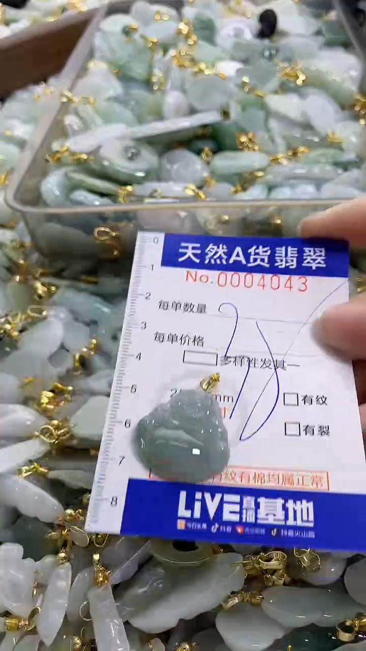 颈饰未镶嵌翡翠天然A货翡翠1