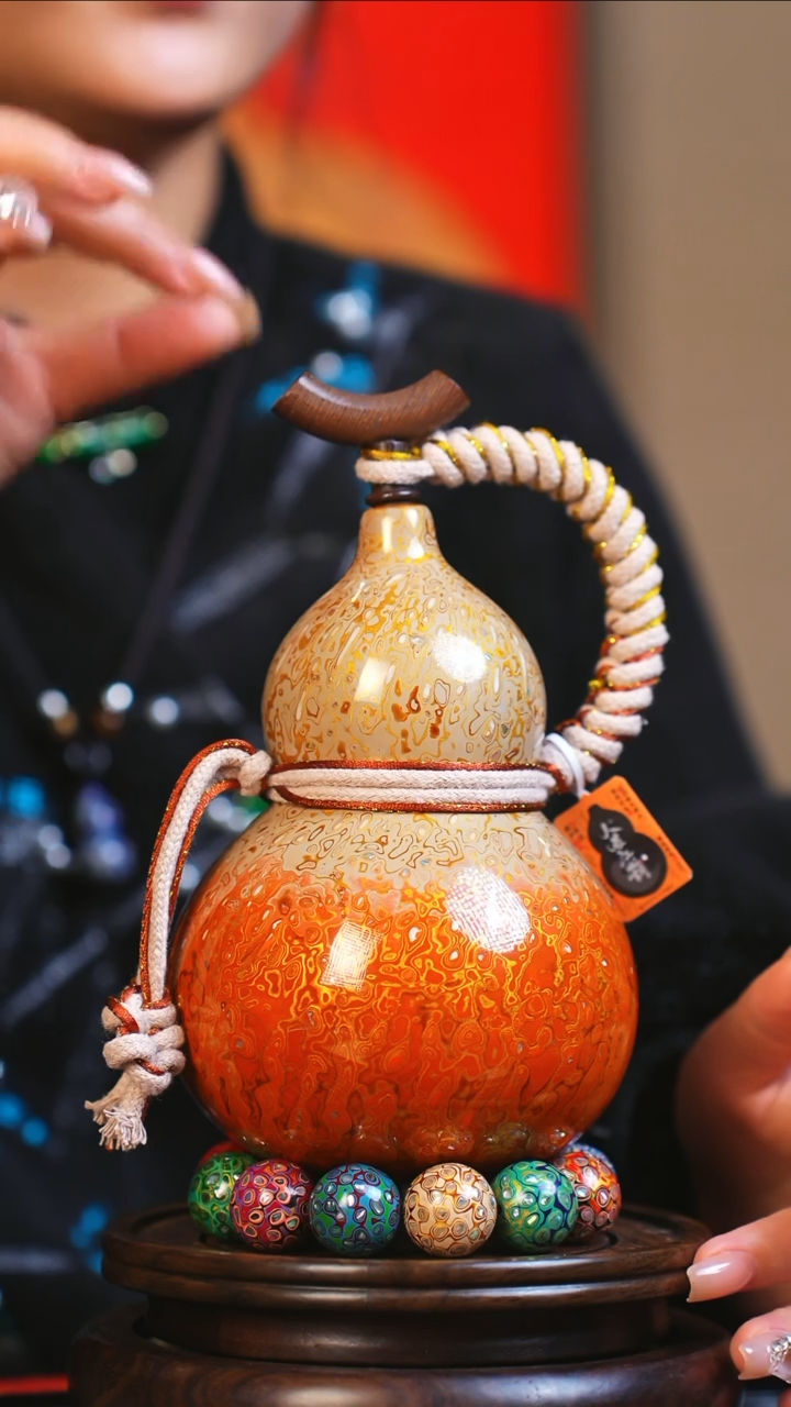 【闪购商品】JS208大师姐臻选非遗大漆酒葫芦