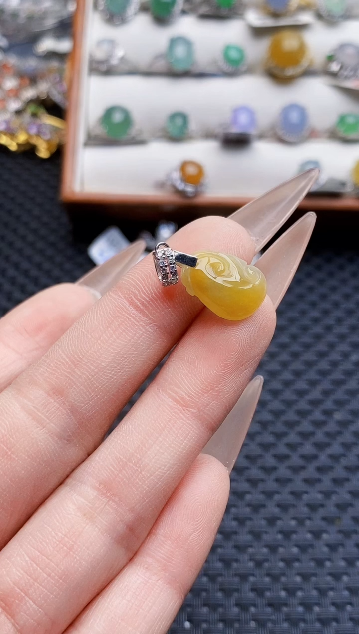 银S925镶嵌戒指翡翠3004