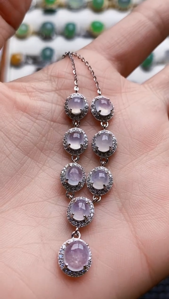 银S925镶嵌戒指翡翠0300