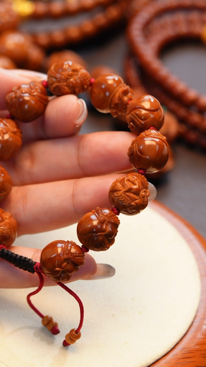 橄榄核手串/手链苏工橄榄雕手串