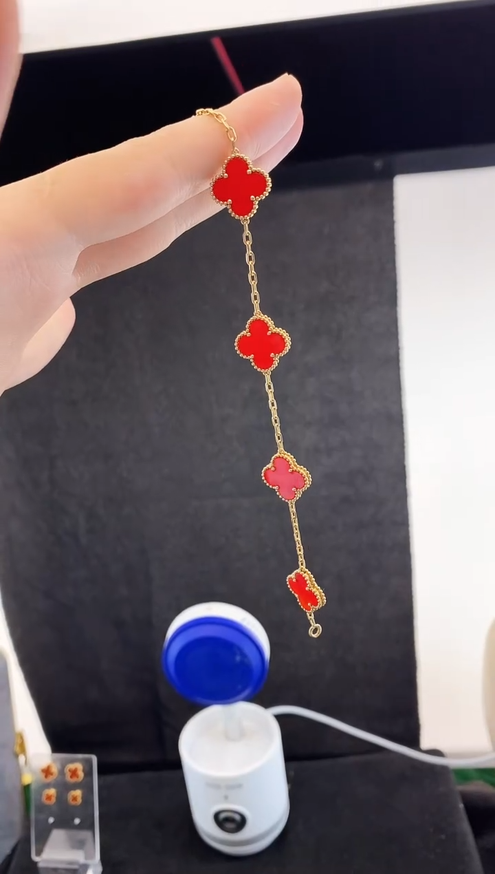 【闪购商品】玛瑙/玉髓手链18K金镶嵌.