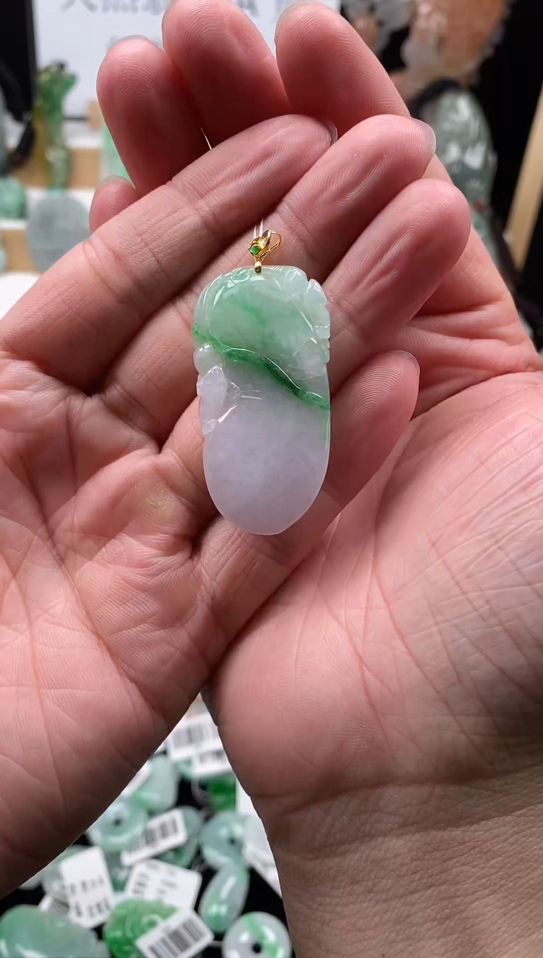 【闪购商品】翡翠颈饰未镶嵌137福瓜