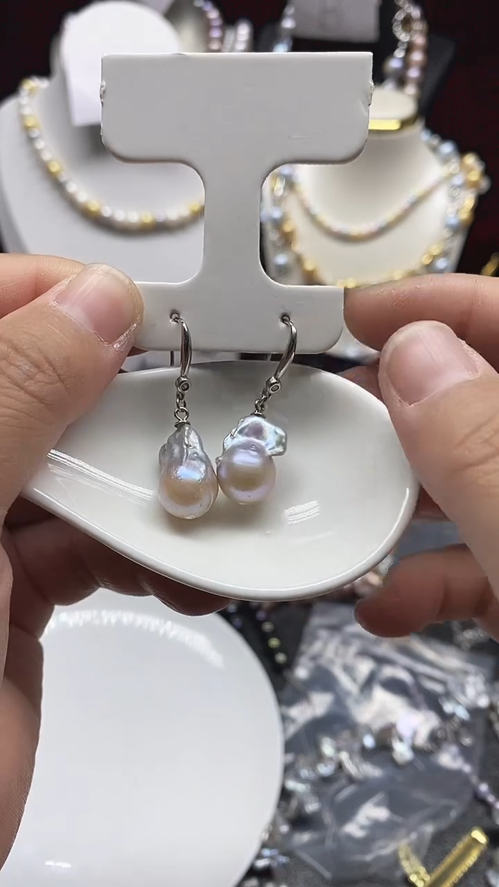 【闪购商品】淡水珍珠耳饰未镶嵌多人