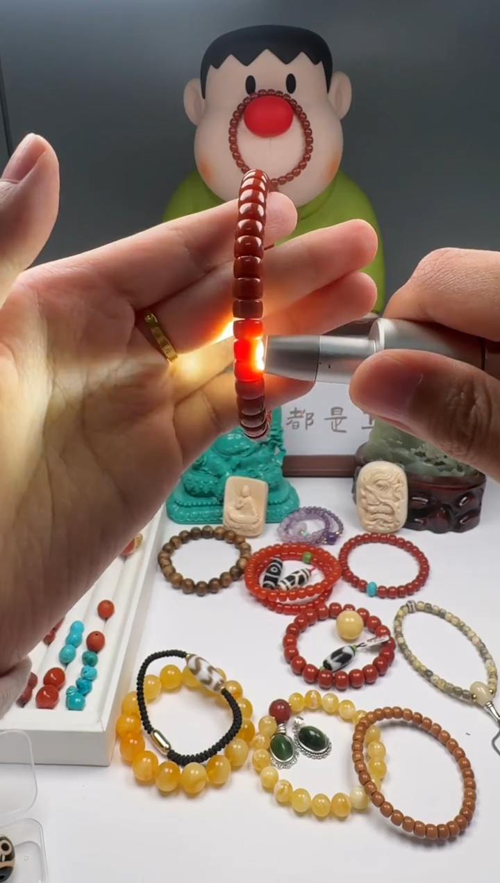 未镶嵌手串南红玛瑙爱***芯手串 南红玛瑙