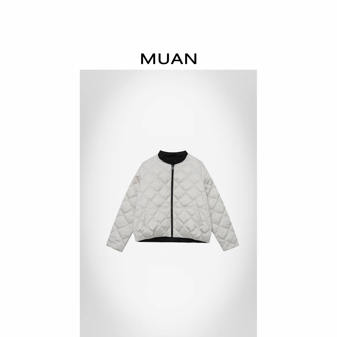 木岸MUAN：《巴赫旧约羽绒服》 定制高级百搭90白鸭羽绒服D-CR-V612