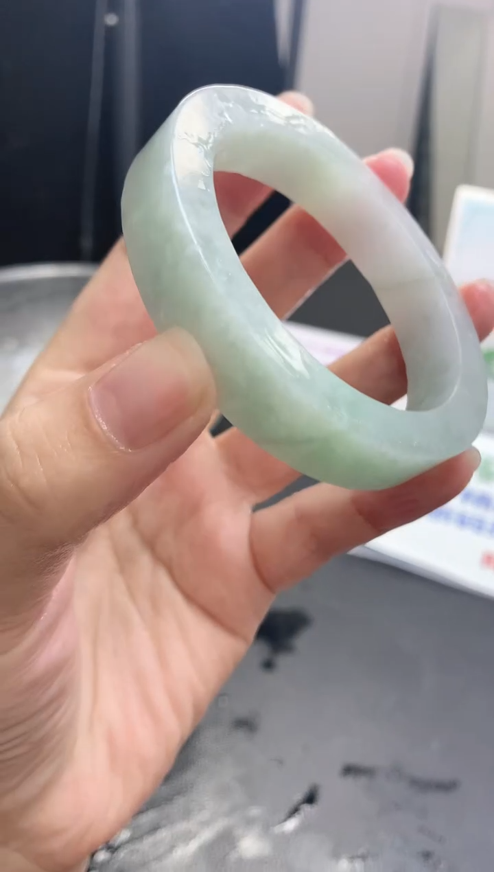 【闪购商品】定制翡翠手镯未镶嵌45 58-59正