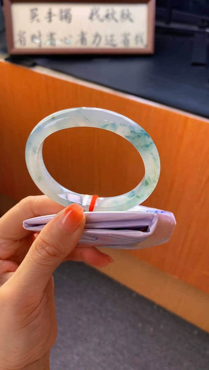 未镶嵌手镯翡翠-K47 圈口55.5 