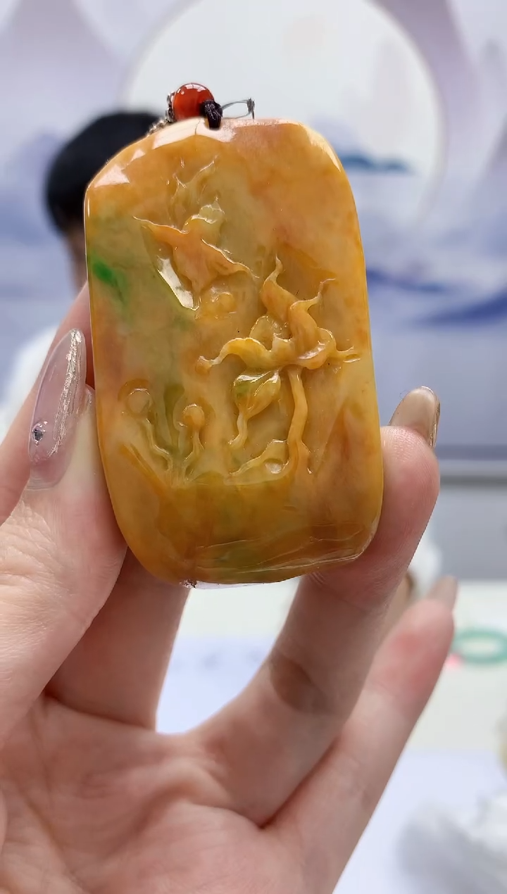 【闪购商品】定制翡翠未镶嵌4925jw-毛货挂件88