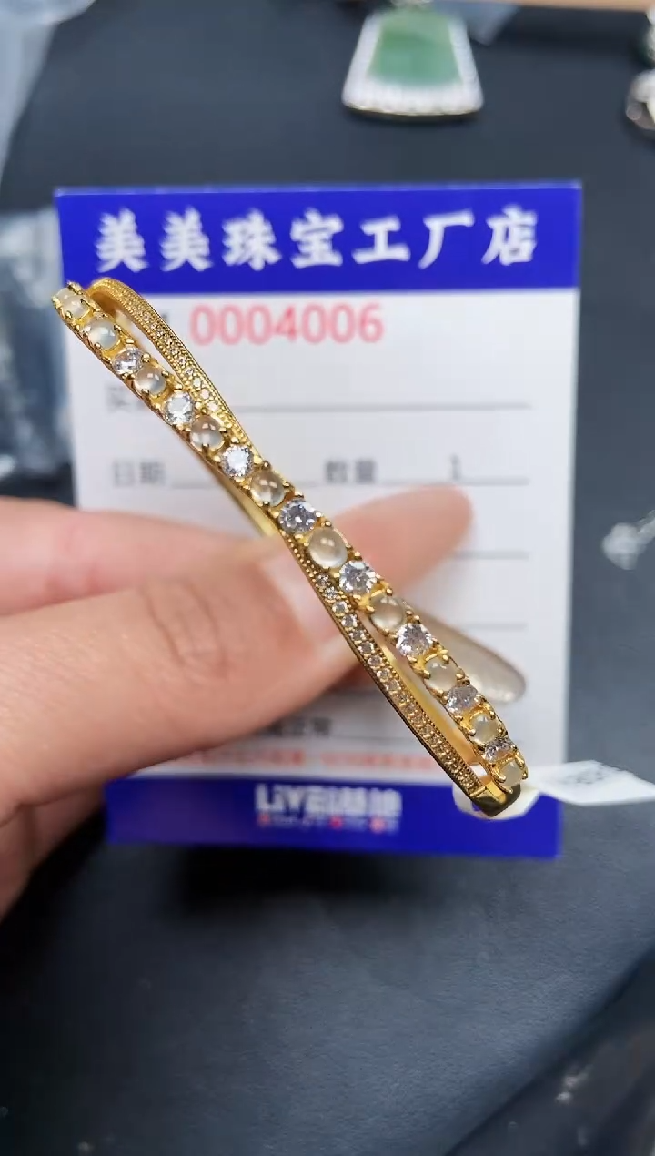 【闪购商品】翡翠颈饰银S925镶嵌4006