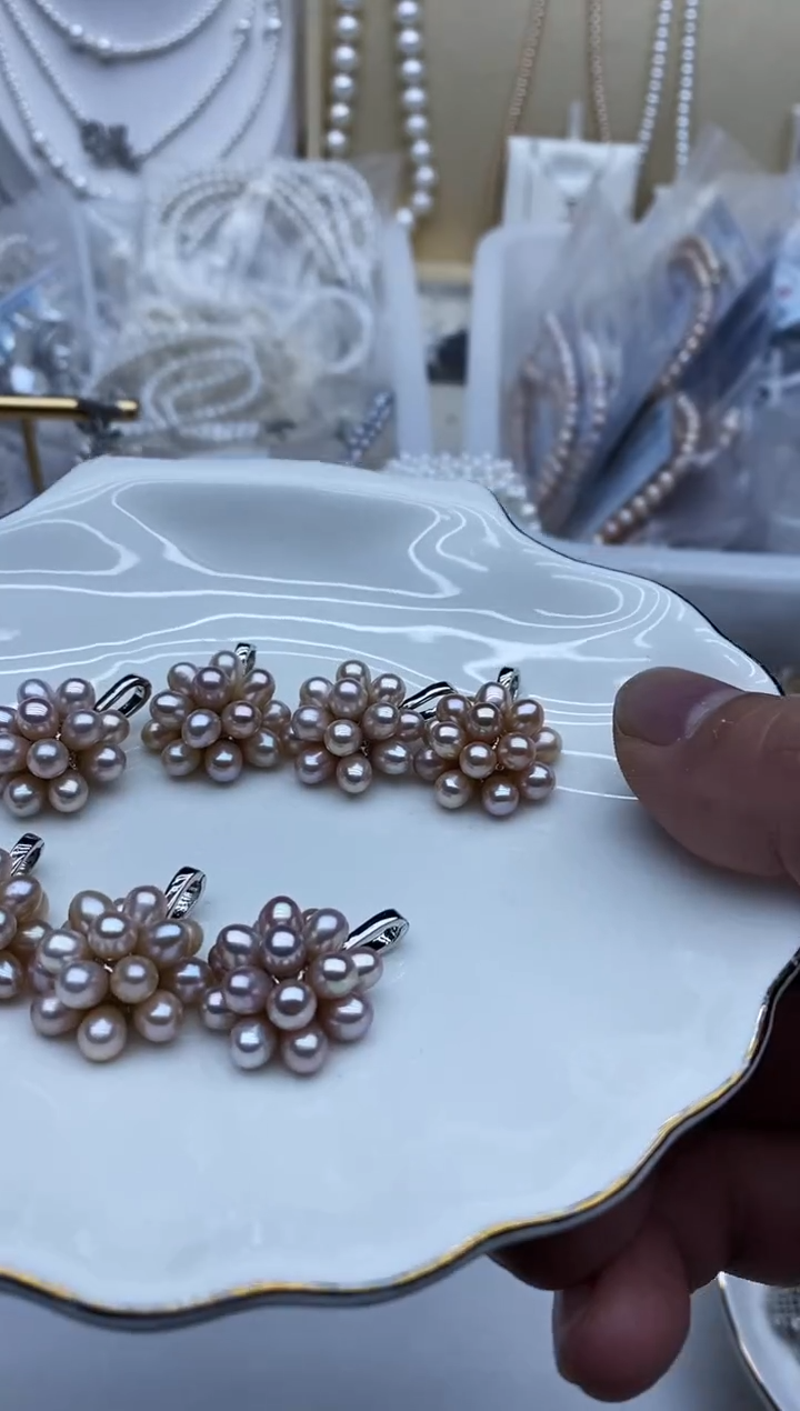 吊坠(不含链)未镶嵌淡水珍珠爆米花万能扣吊坠多样性发其一