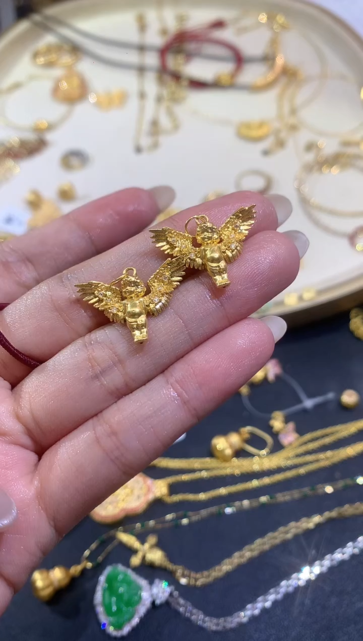 吊坠(不含链)18K金A517|多样性发货一件|750|BKJ5