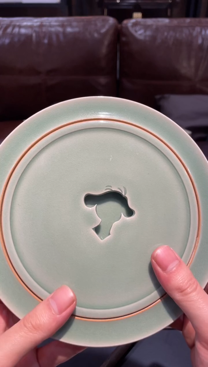 57窑承青瓷豆青建水