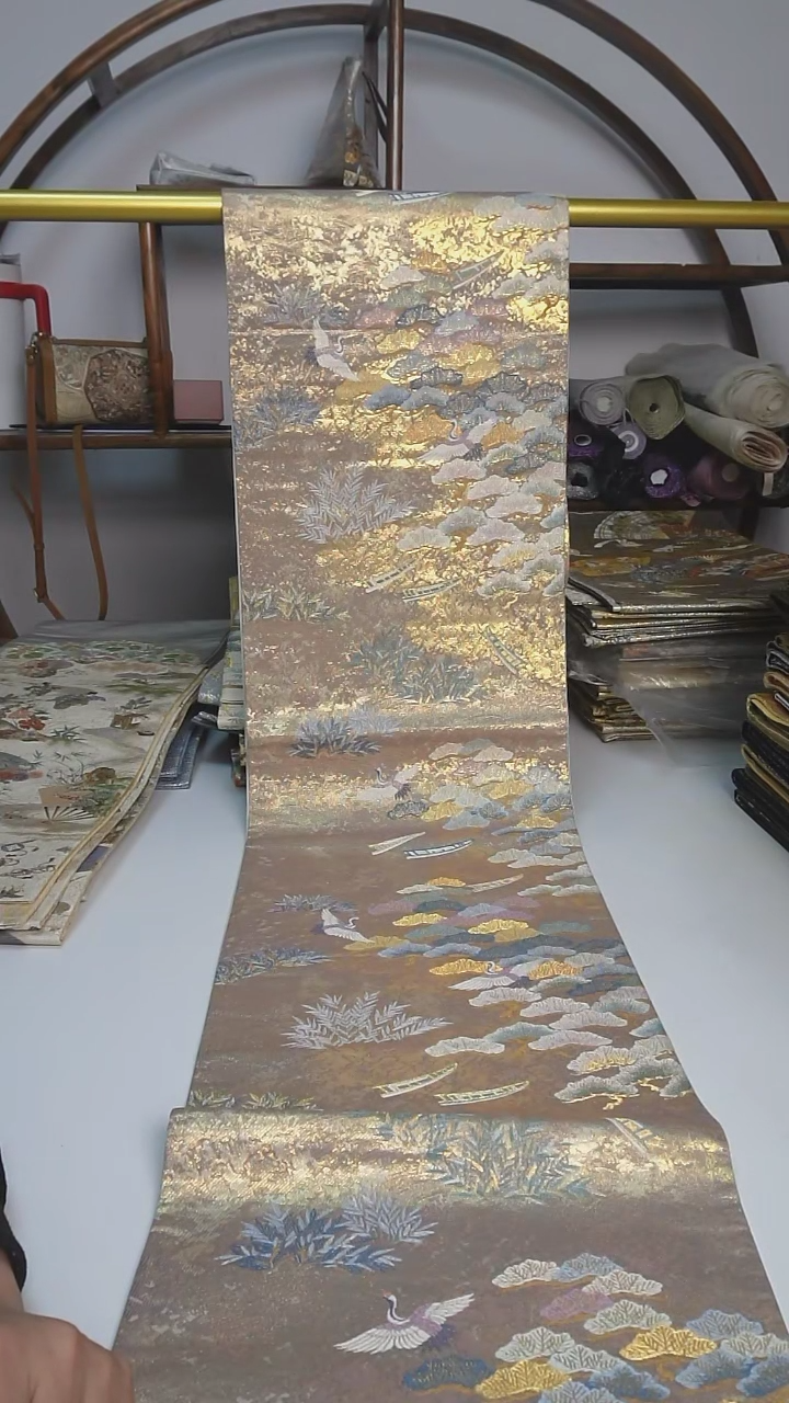 【闪购商品】织绣19西阵织六通仙鹤