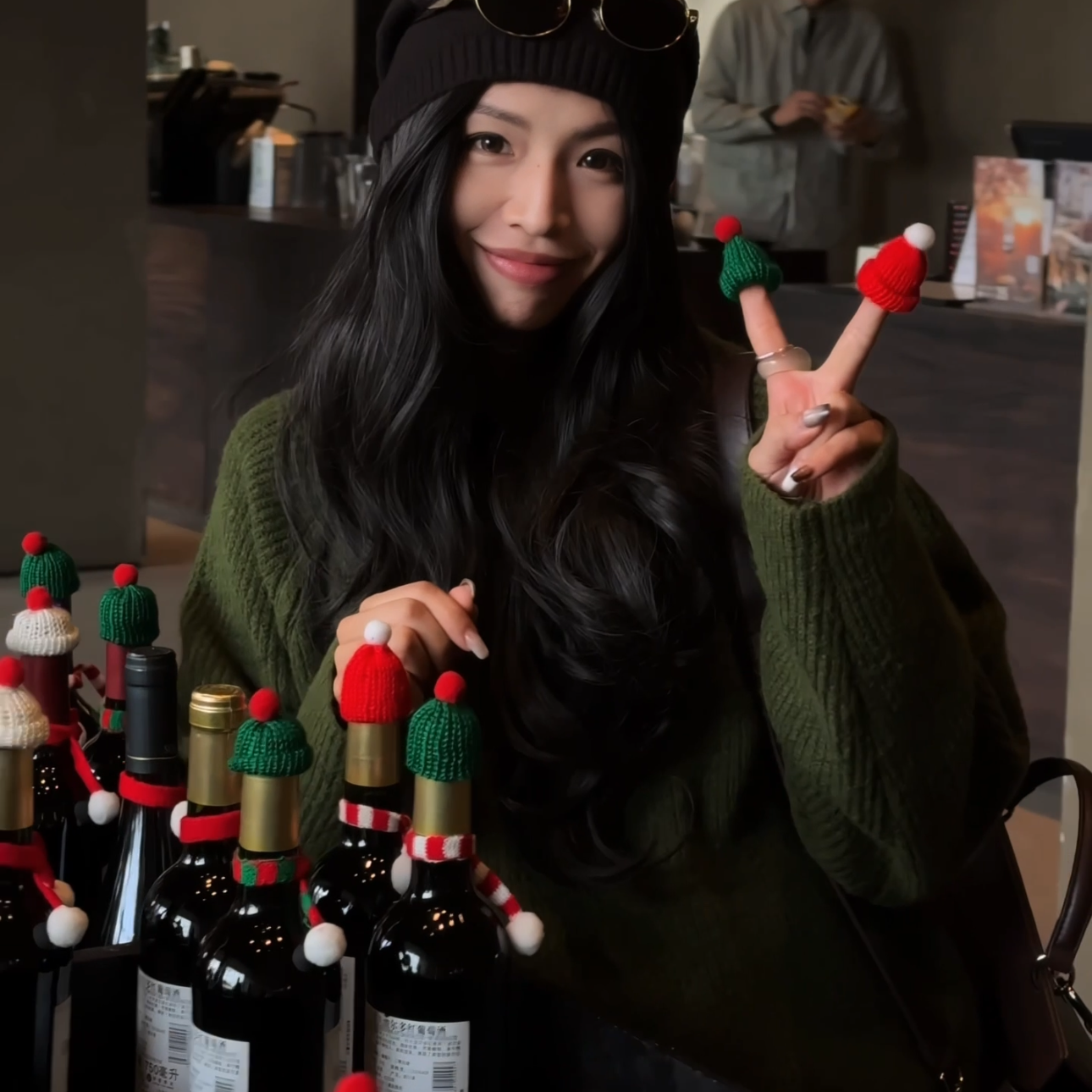 【瞿老板】｜‘美丽诺羊毛‘’手工织法’简约老钱风套装A21307