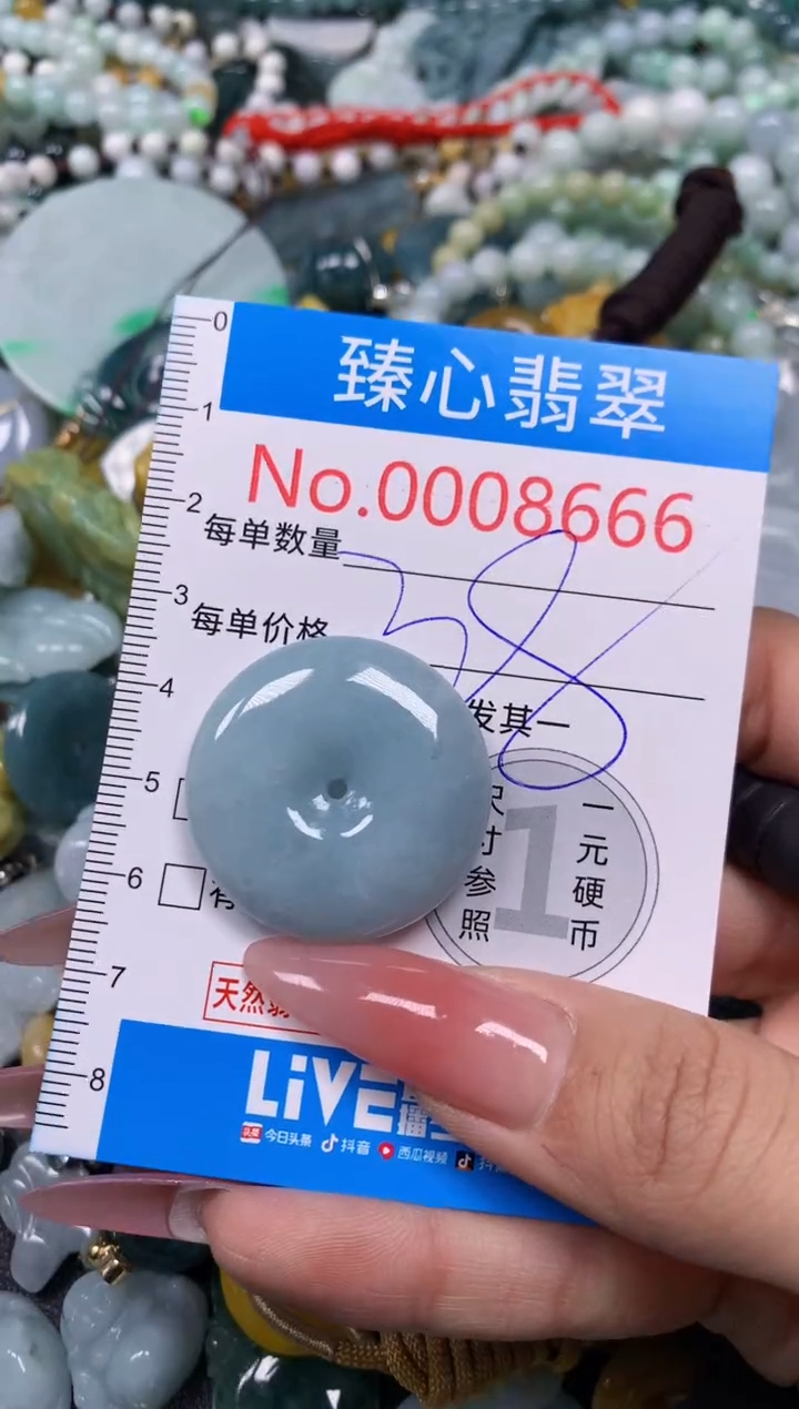 【闪购商品】翡翠颈饰未镶嵌含绳0008666
