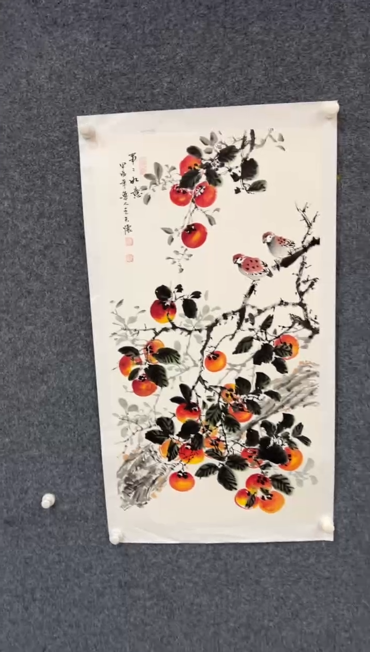 【闪购商品】国画2.7-王夫怀-三尺花鸟-011