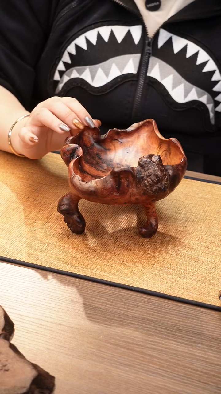 9号云小屋紫柚木果盘