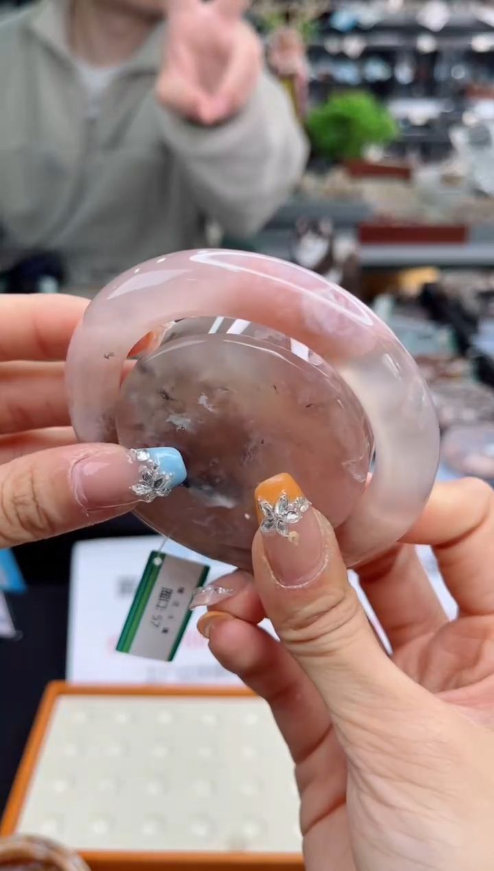 【闪购商品】石英质玉手镯未镶嵌57圈口（赠品镯心）6511583