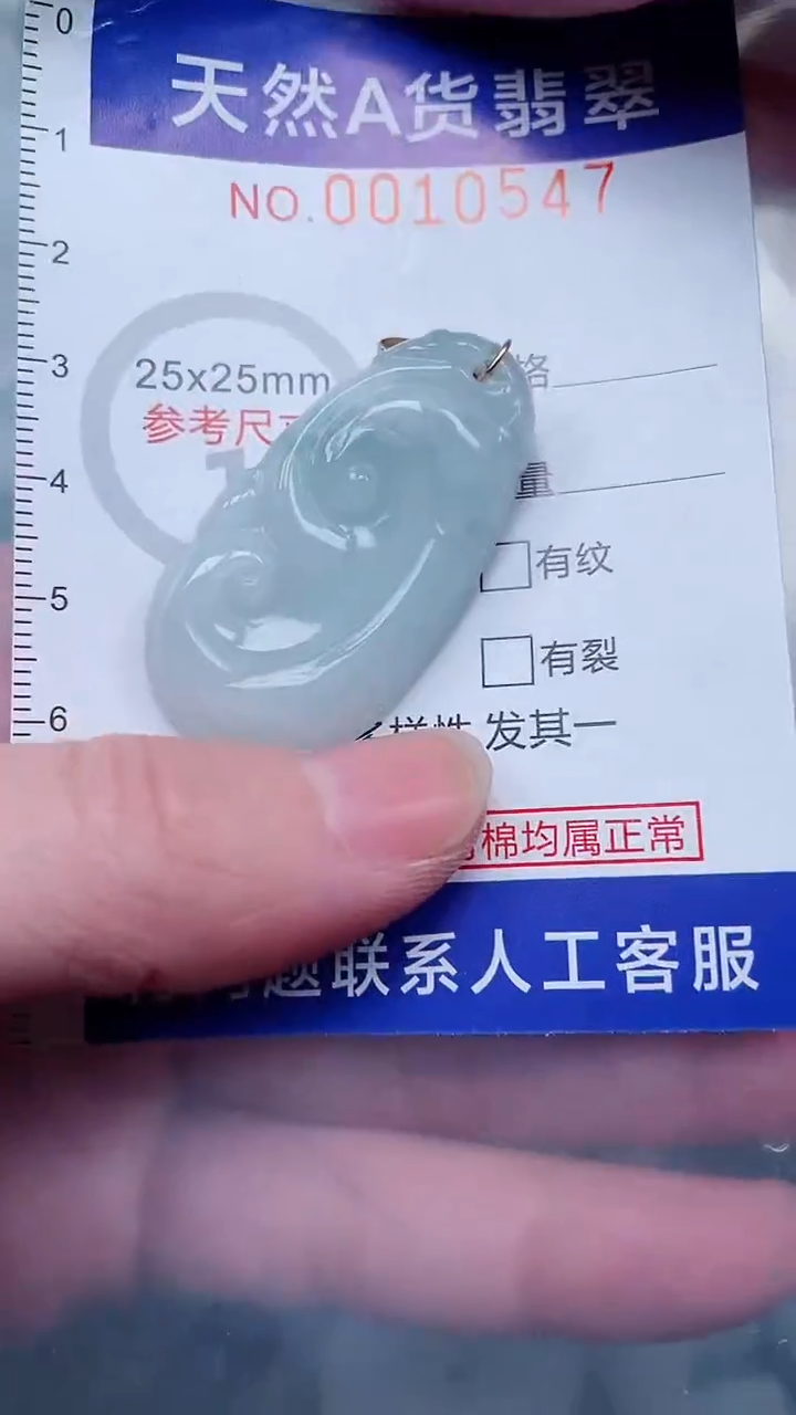 翡翠未镶嵌吊坠(不含链)1