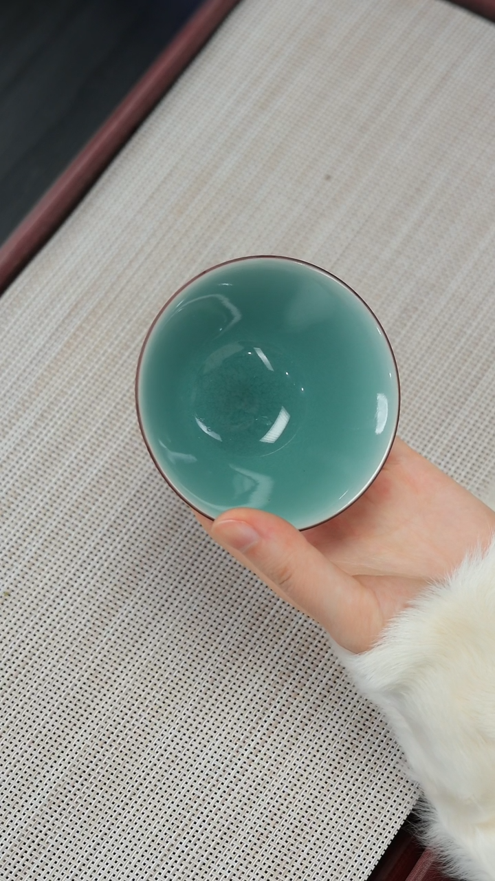 【闪购商品】尚唐青瓷 雾霾粉 斗笠 60cc