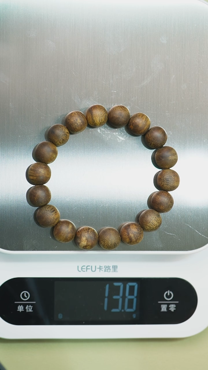 【闪购商品】沉香手串12mm圆珠单圈13g+