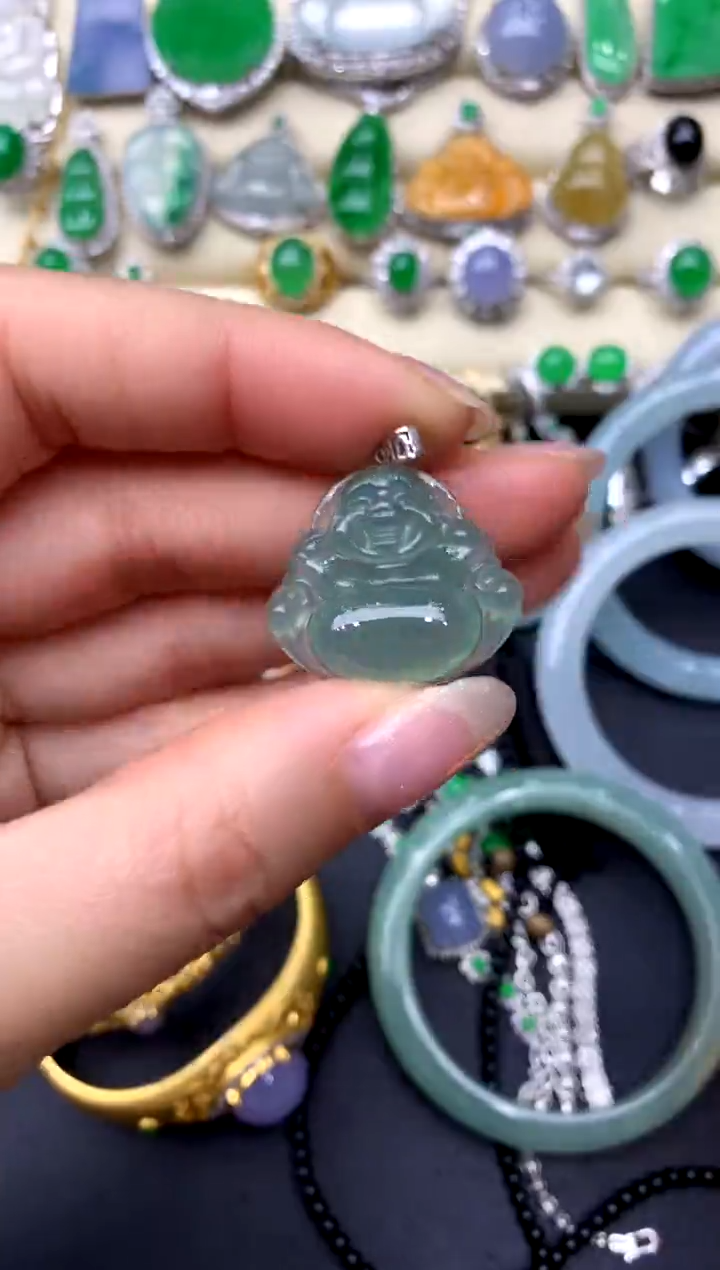 【闪购商品】翡翠颈饰18K金镶嵌235-中国好珍宝