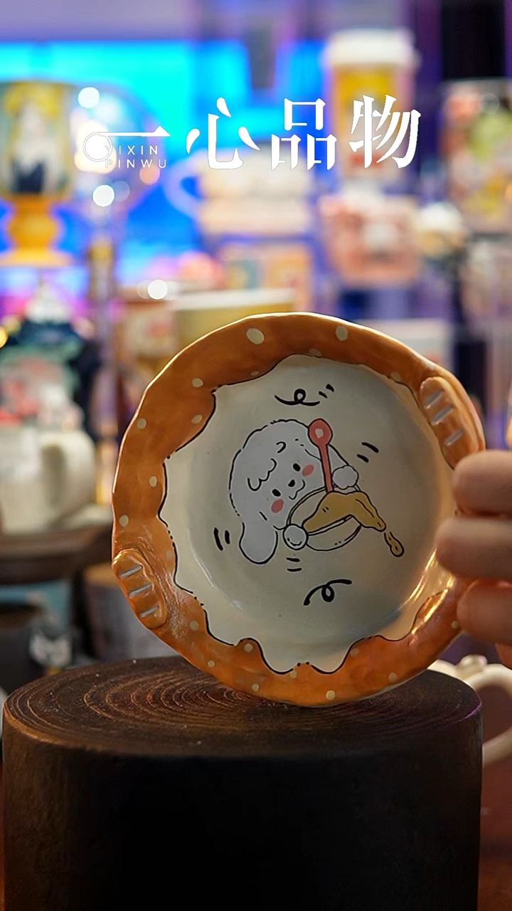 杯子瓷S156景德镇手工手绘杯子摆件
