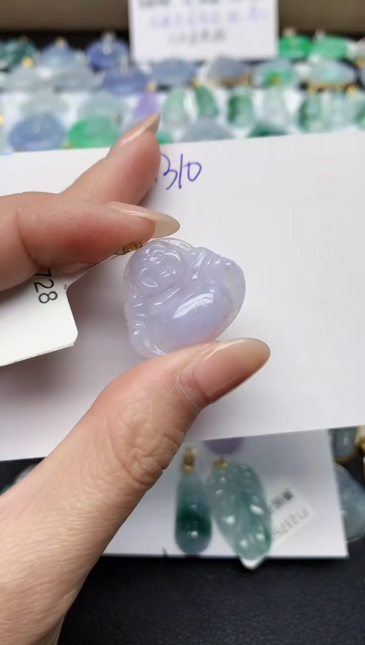 颈饰未镶嵌翡翠天然缅甸A货翡翠百元以上9元证书费自理