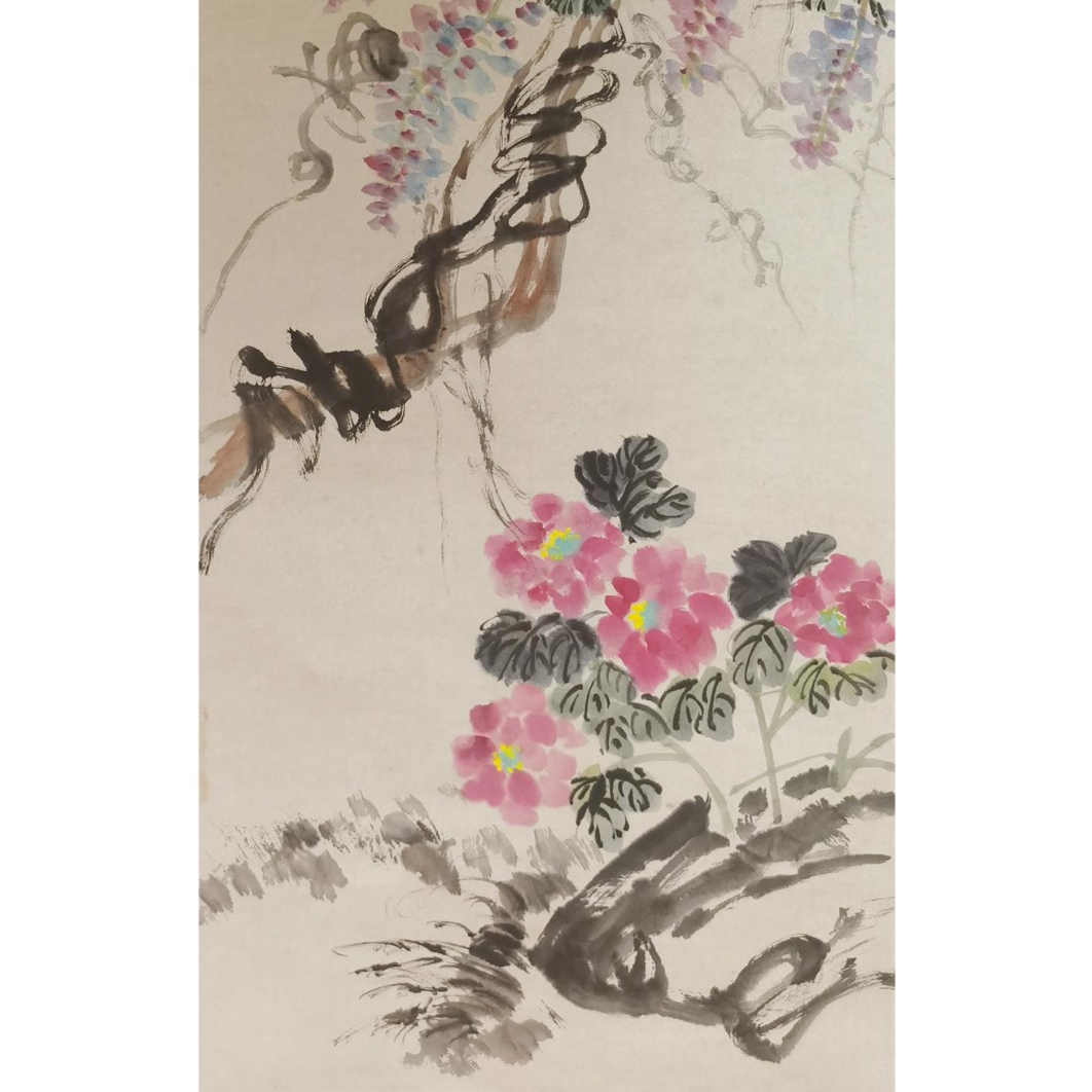 【辽拍】V250709-2-645《花卉》（5.3平尺）纸本镜片 yy1208w