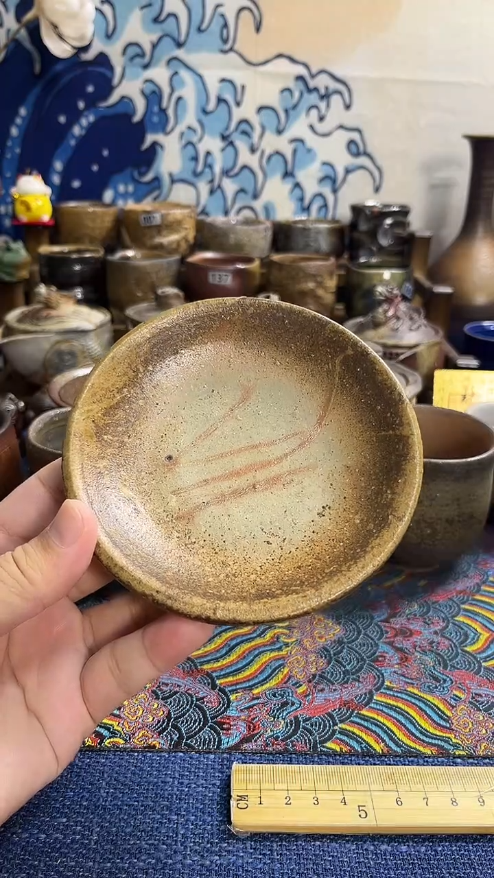 壶承日式备前烧茶具茶器茶周边