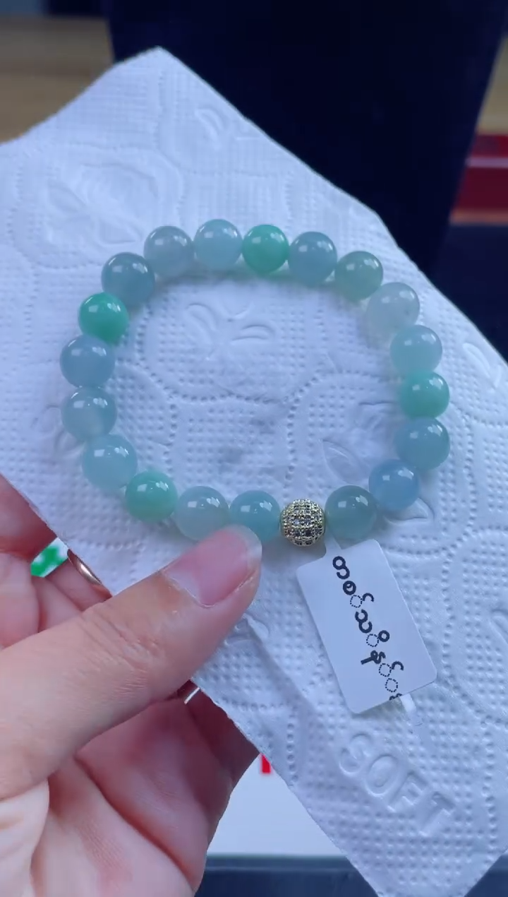 未镶嵌定制翡翠珠串