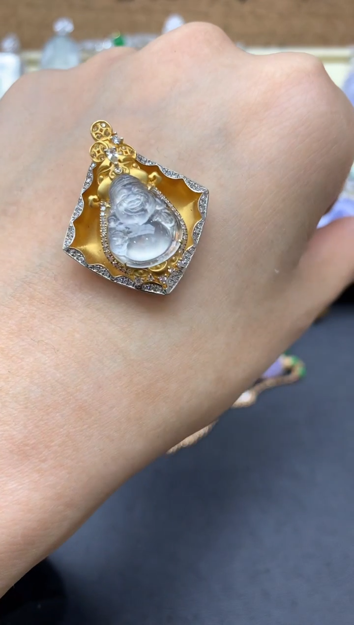 【闪购商品】翡翠颈饰18K金镶嵌511-中国好珍宝