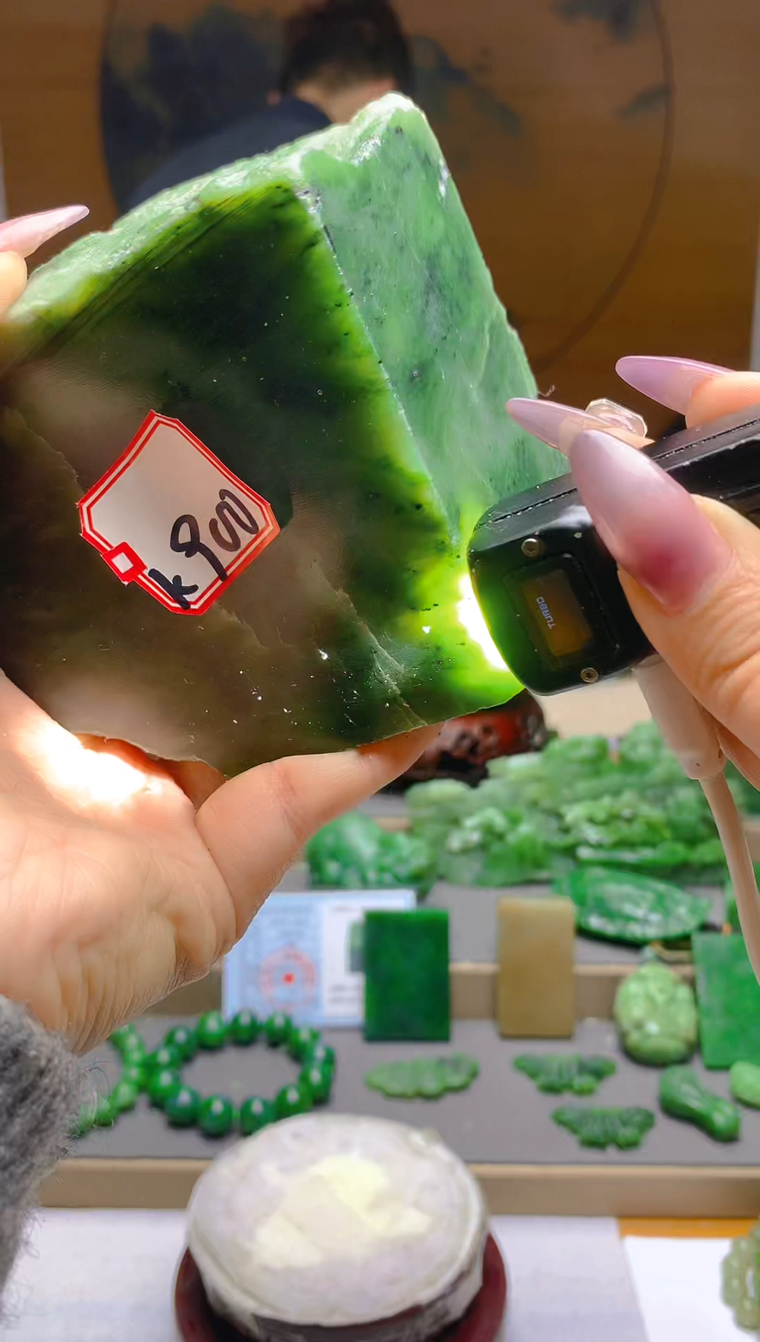 【闪购商品】和田玉（碧玉）珠宝半成品未镶嵌1