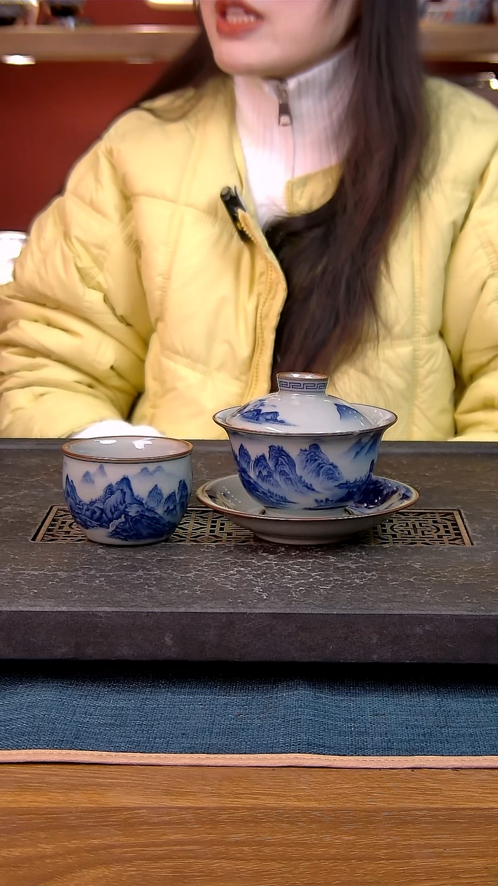 简装家用款2件套 老陶泥开片纹陶瓷茶具