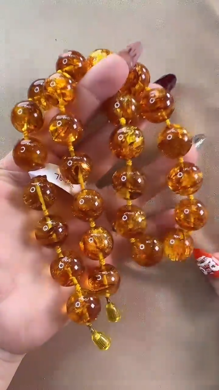 【闪购商品】琥珀颈饰未镶嵌项链