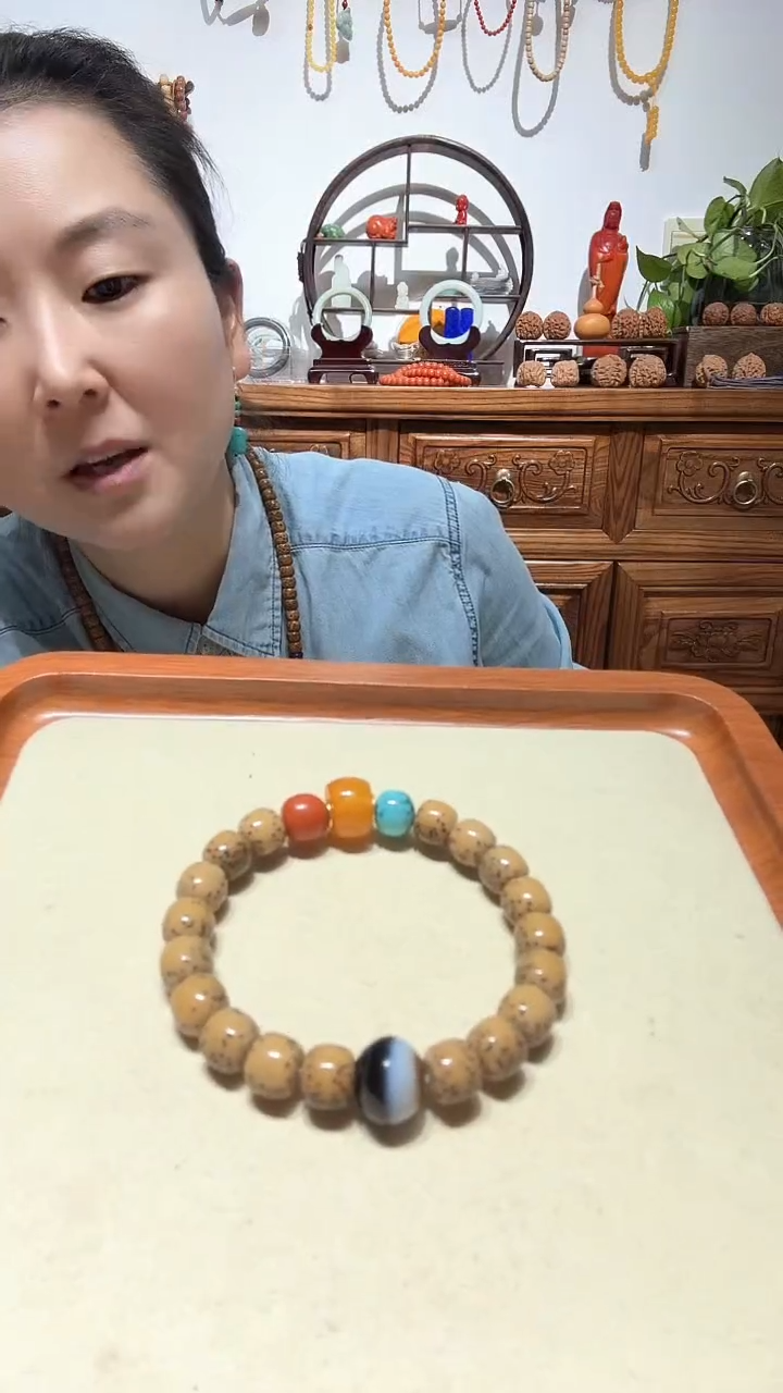 手串星月菩提精品红绿灯