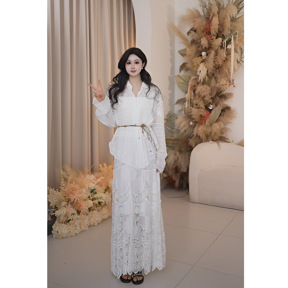 Basic House/百家好春夏新款百搭设计师法式套装B1335B5AJ42