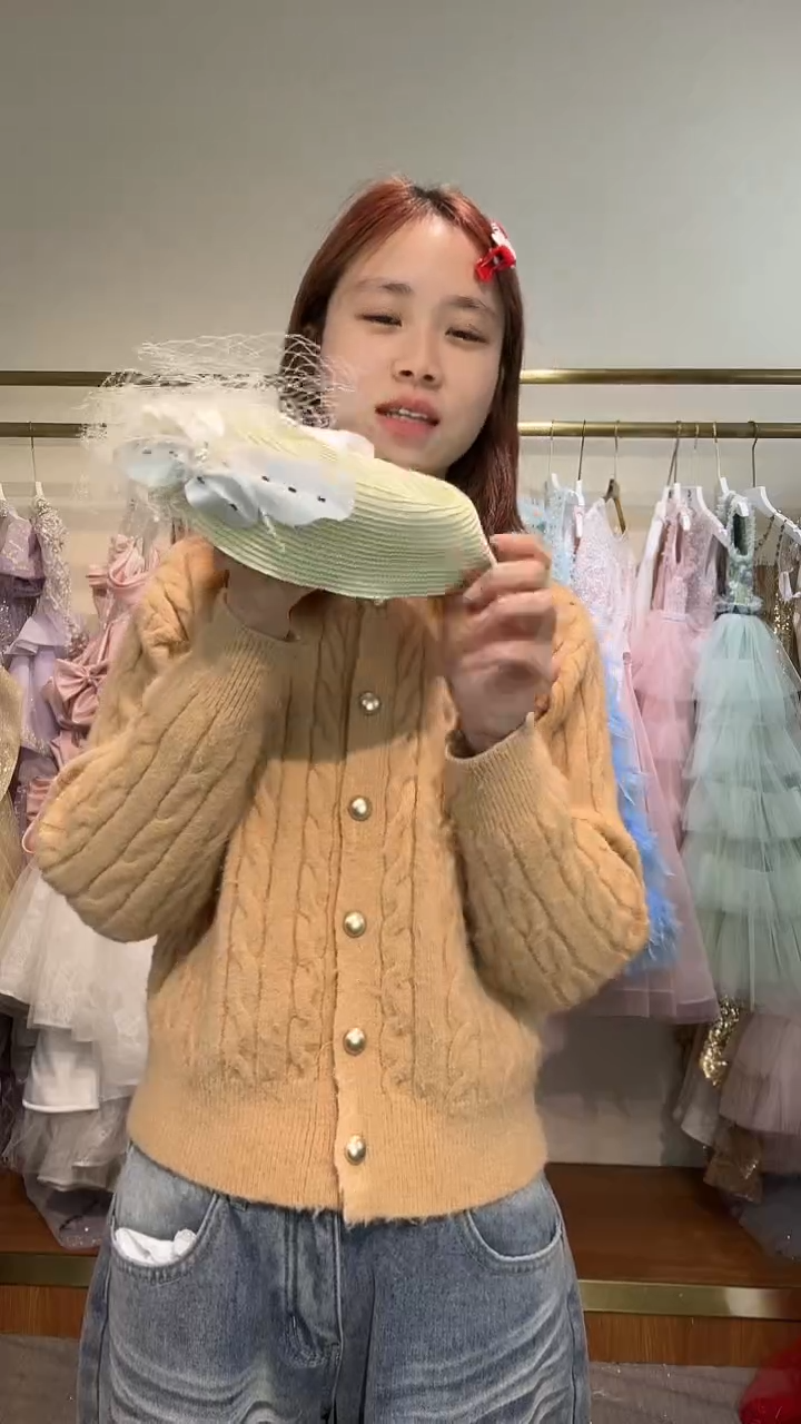 手工头饰网纱款 