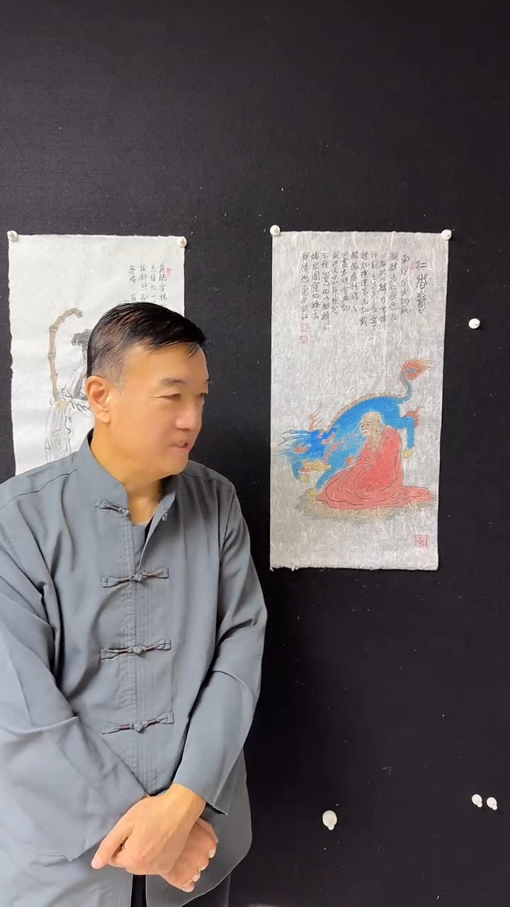国画朱毅江国画分享