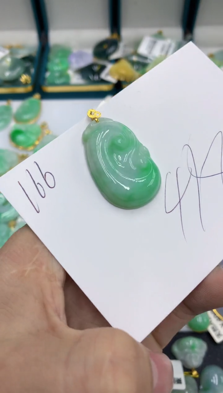 【闪购商品】翡翠颈饰18K金镶嵌号链接11111