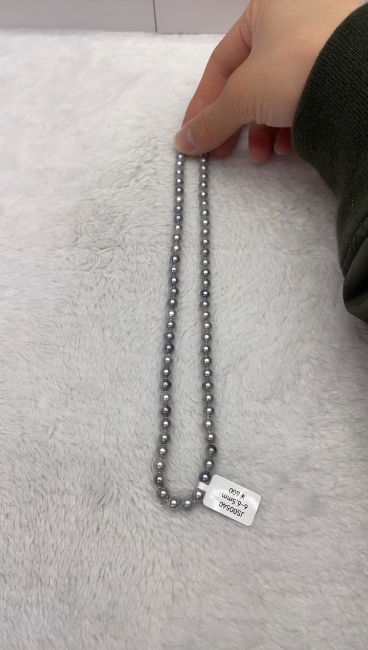 【闪购商品】海水珍珠项链未镶嵌AK真多麻6-6.5mm（多样性发一）