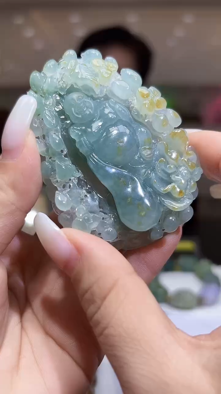 未镶嵌定制翡翠青**岭33/1130/C/佛